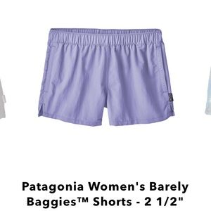 Patagonia barely baggies-purple